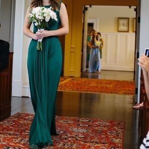 Emerald green formal gown